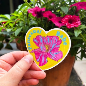 lgbtq stickers: pansexual babe, pansexual image 3
