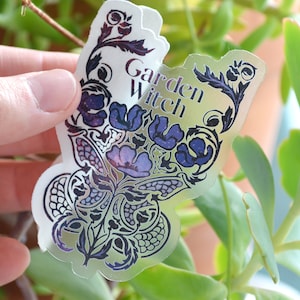 Garden Witch: feminist witch, witch sticker, feminist sticker