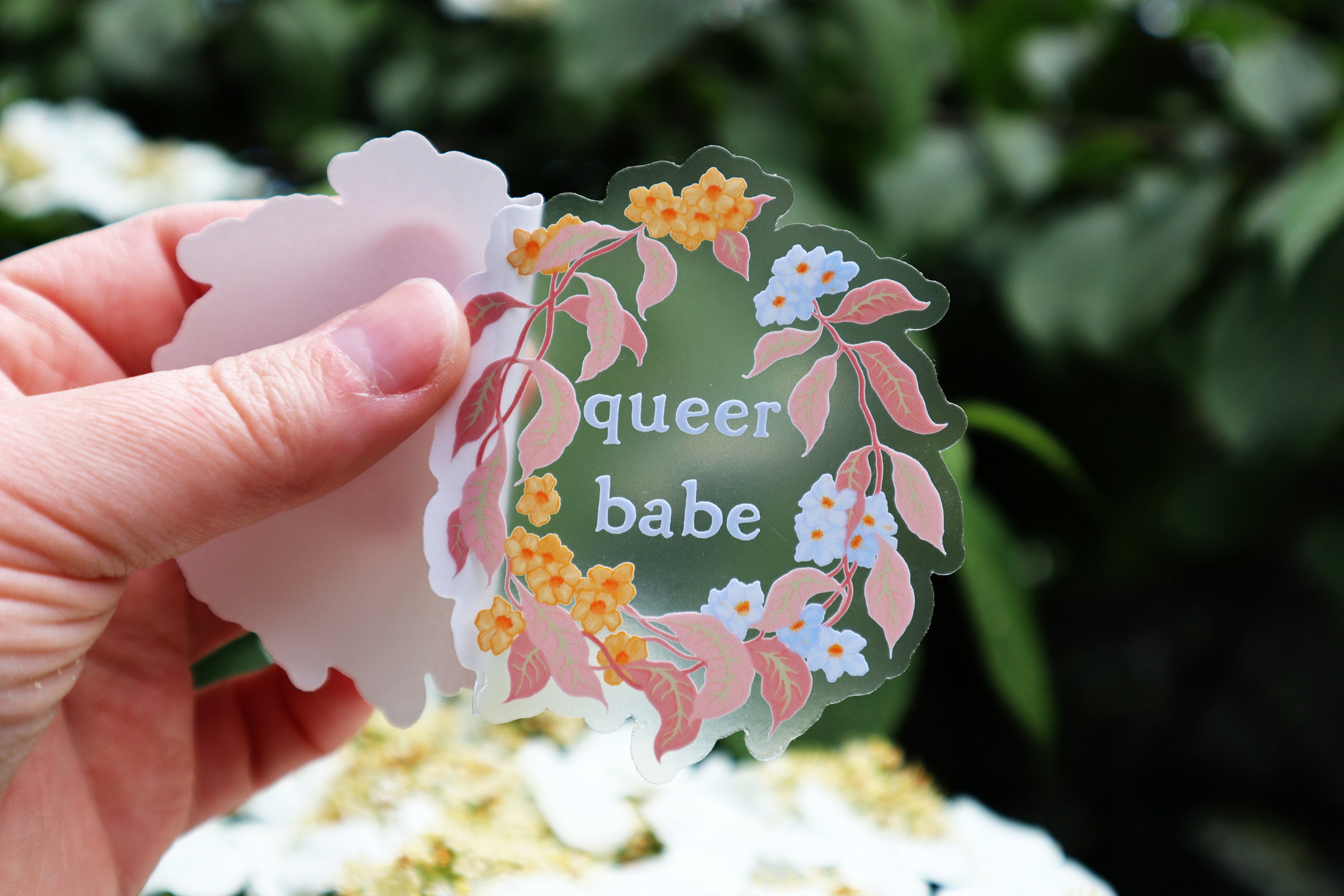 Queer Sticker: Queer Babe, Lgbtq Sticker, Queer Pride - Etsy