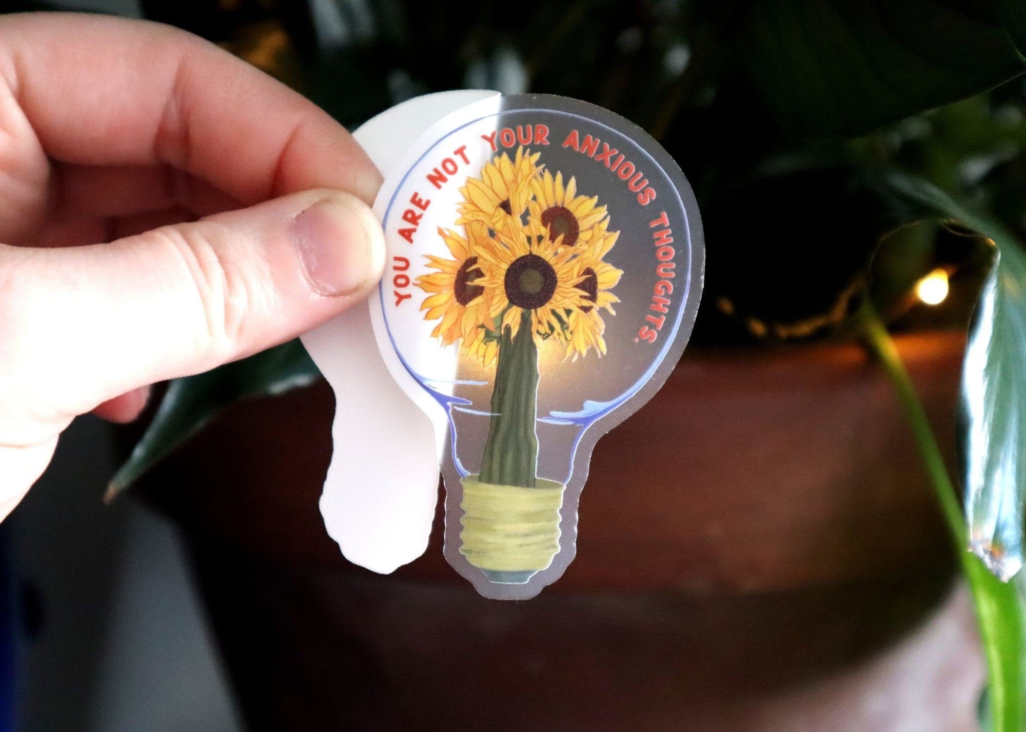 Mental Health Sticker: You Are Not Your Anxious Thoughts, self care