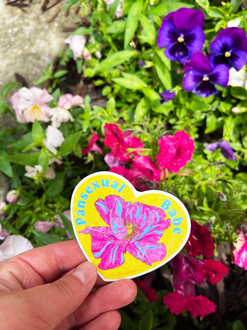lgbtq stickers: pansexual babe, pansexual image 2