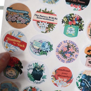 Feminist Sticker Set: We Are The Changemakers, intersectional feminist stickers image 4