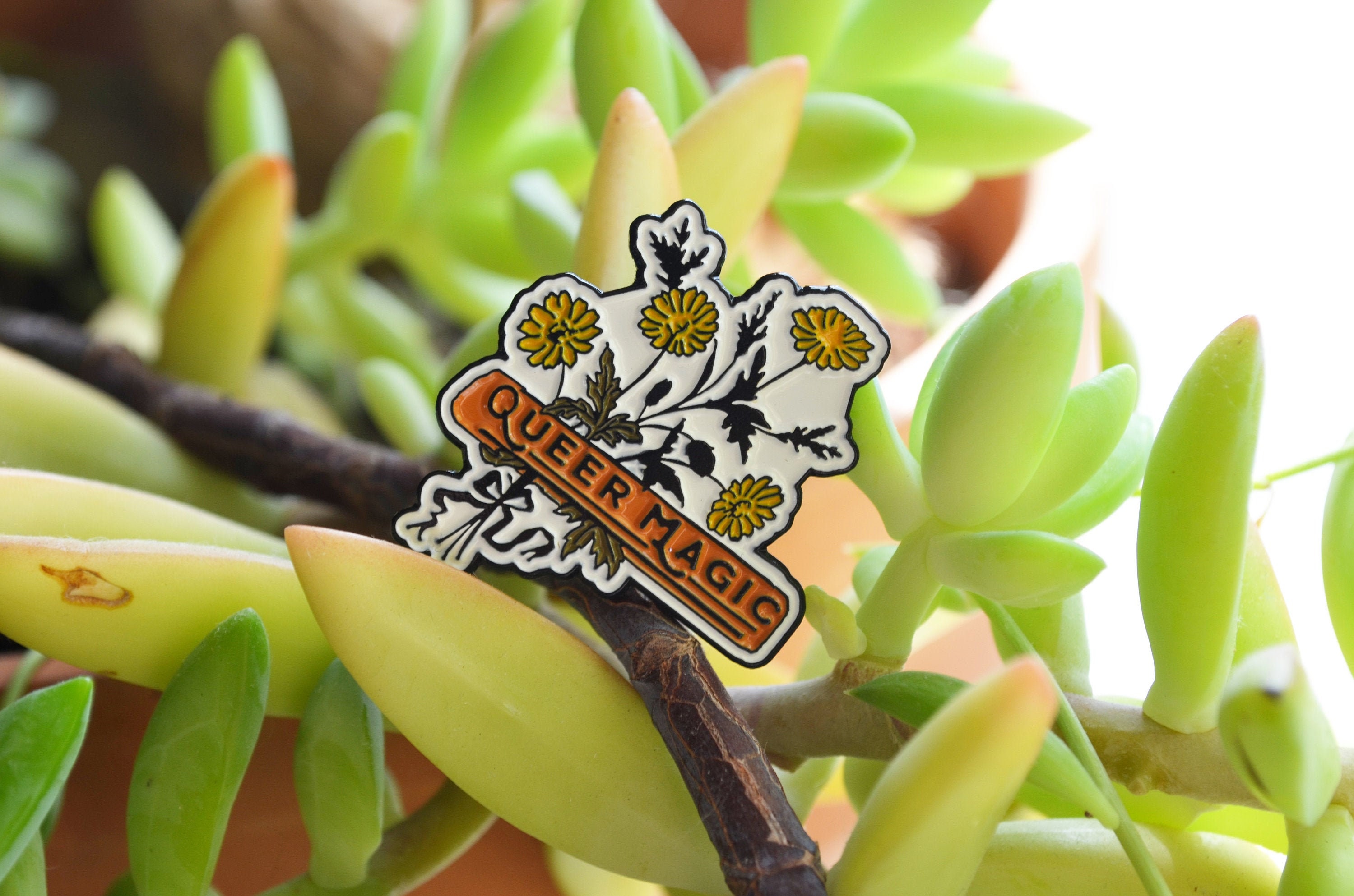 Queer Magic: Enamel Pin, lgbtq, queer pride, queer pin