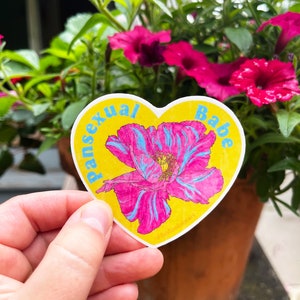 lgbtq stickers: pansexual babe, pansexual image 4