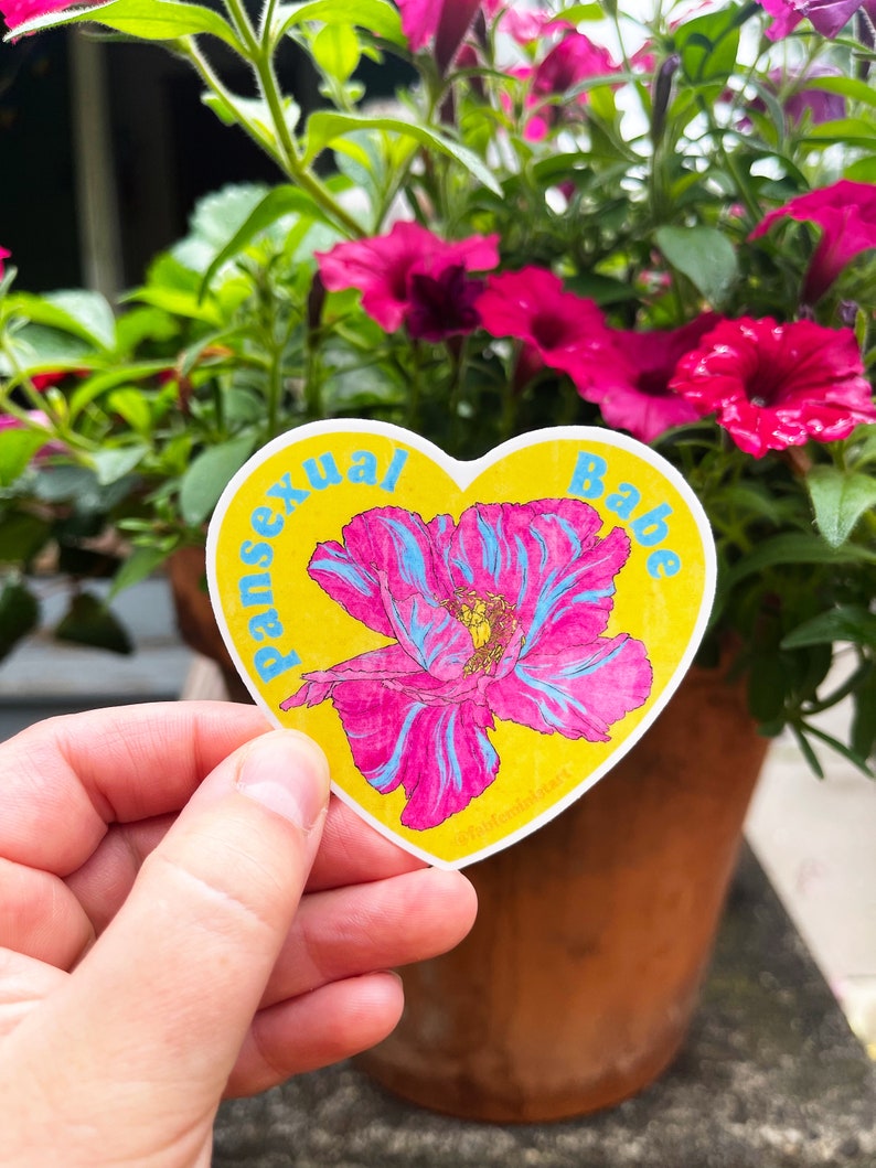lgbtq stickers: pansexual babe, pansexual image 4