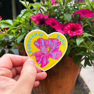 lgbtq stickers: pansexual babe, pansexual image 7