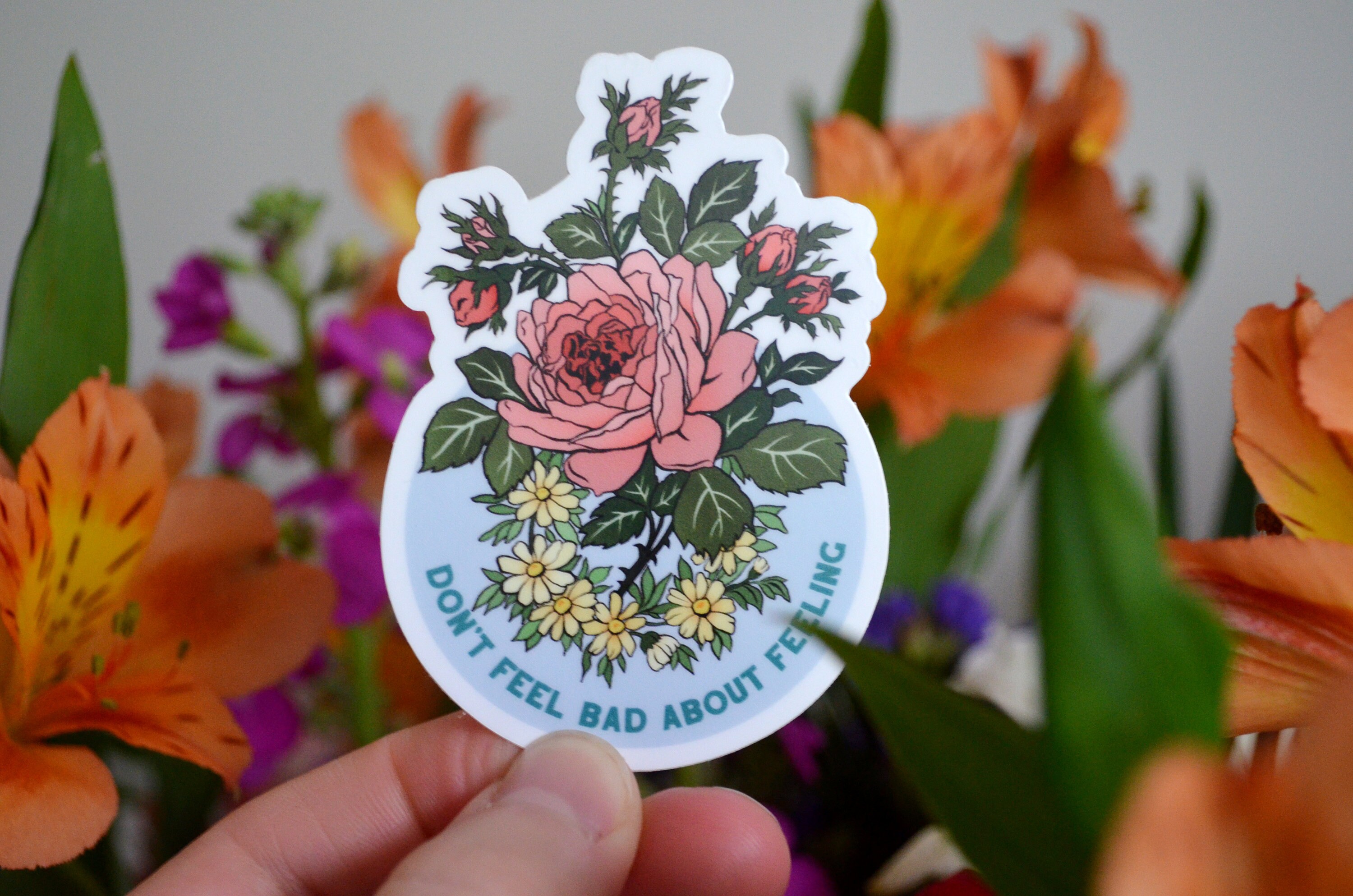 Mental Health Sticker: Don't Feel Bad About Feeling | Etsy