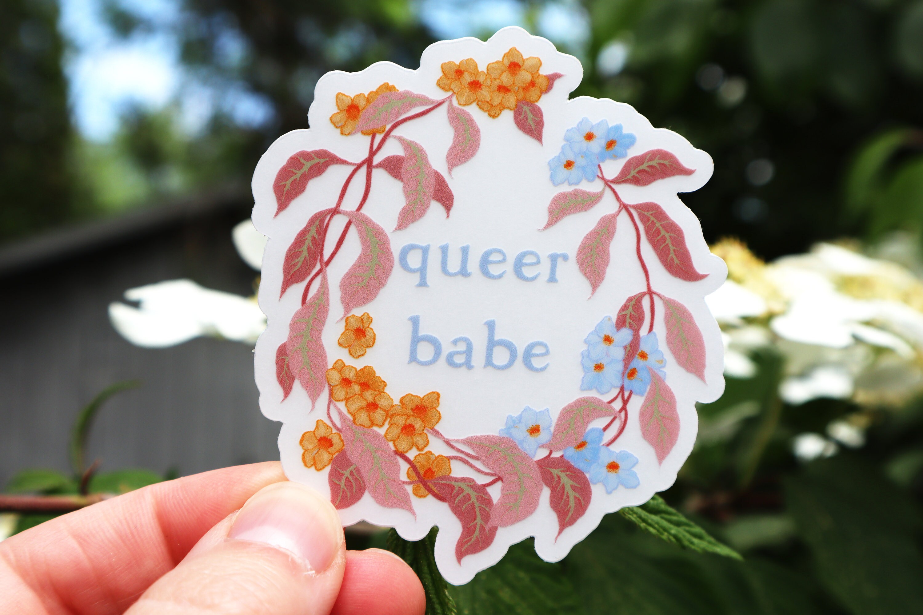 Queer Sticker: Queer Babe, Lgbtq Sticker, Queer Pride - Etsy