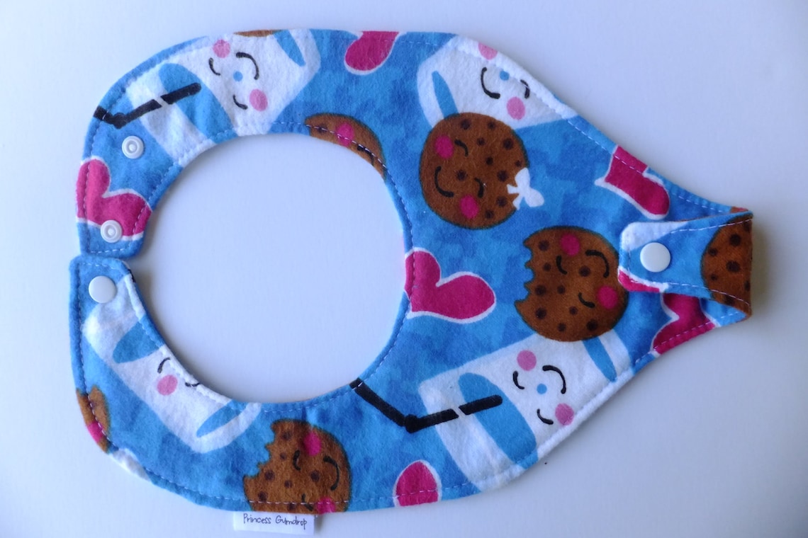 Pacifier Bibs Milk and Cookies Pacifier Bib Pacifier Bib Etsy