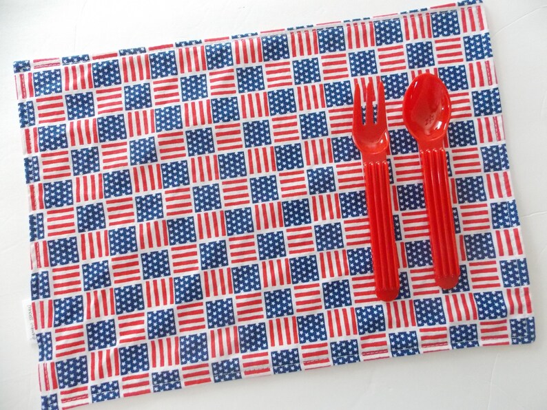 Kids Placemat American Flag Placemat School Placemat Etsy