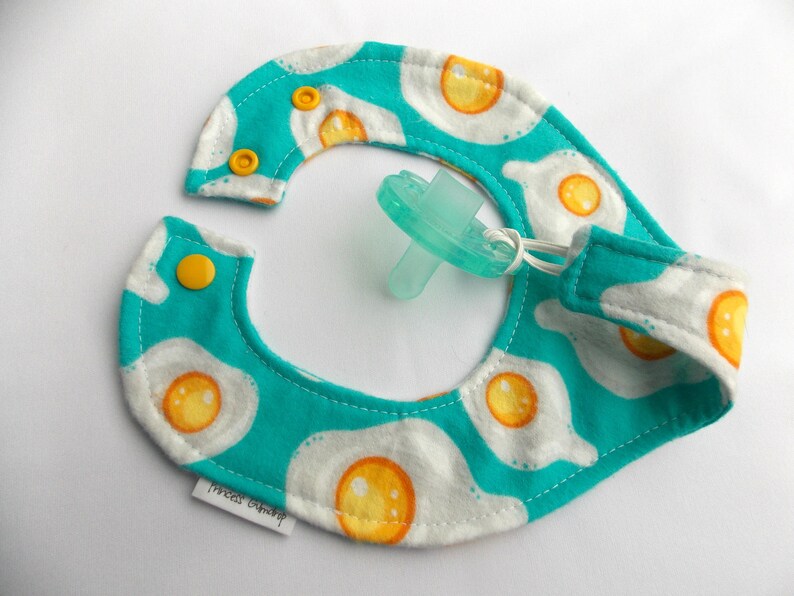 Pacifier Bibs Blue Pattern Baby Pacifier Bib Baby Shower Etsy