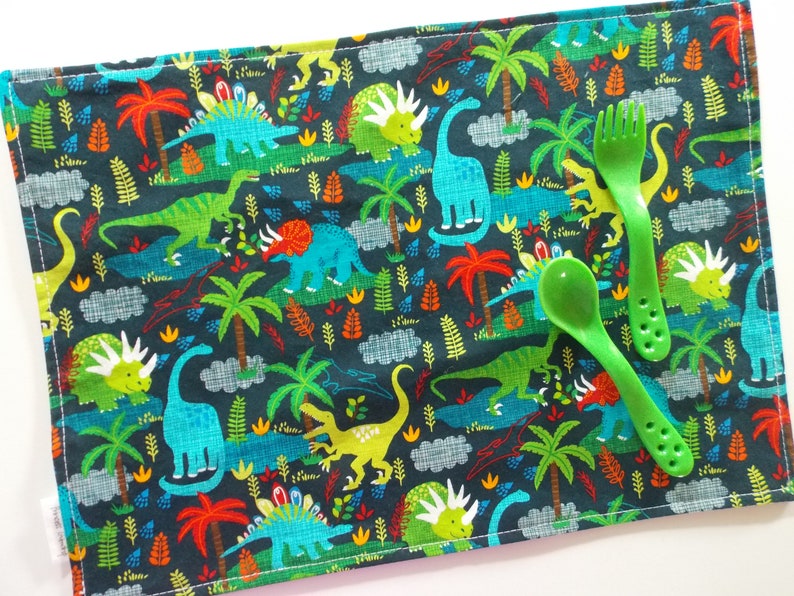 Kids Placemat Dinosaur Placemat School Placemat Etsy