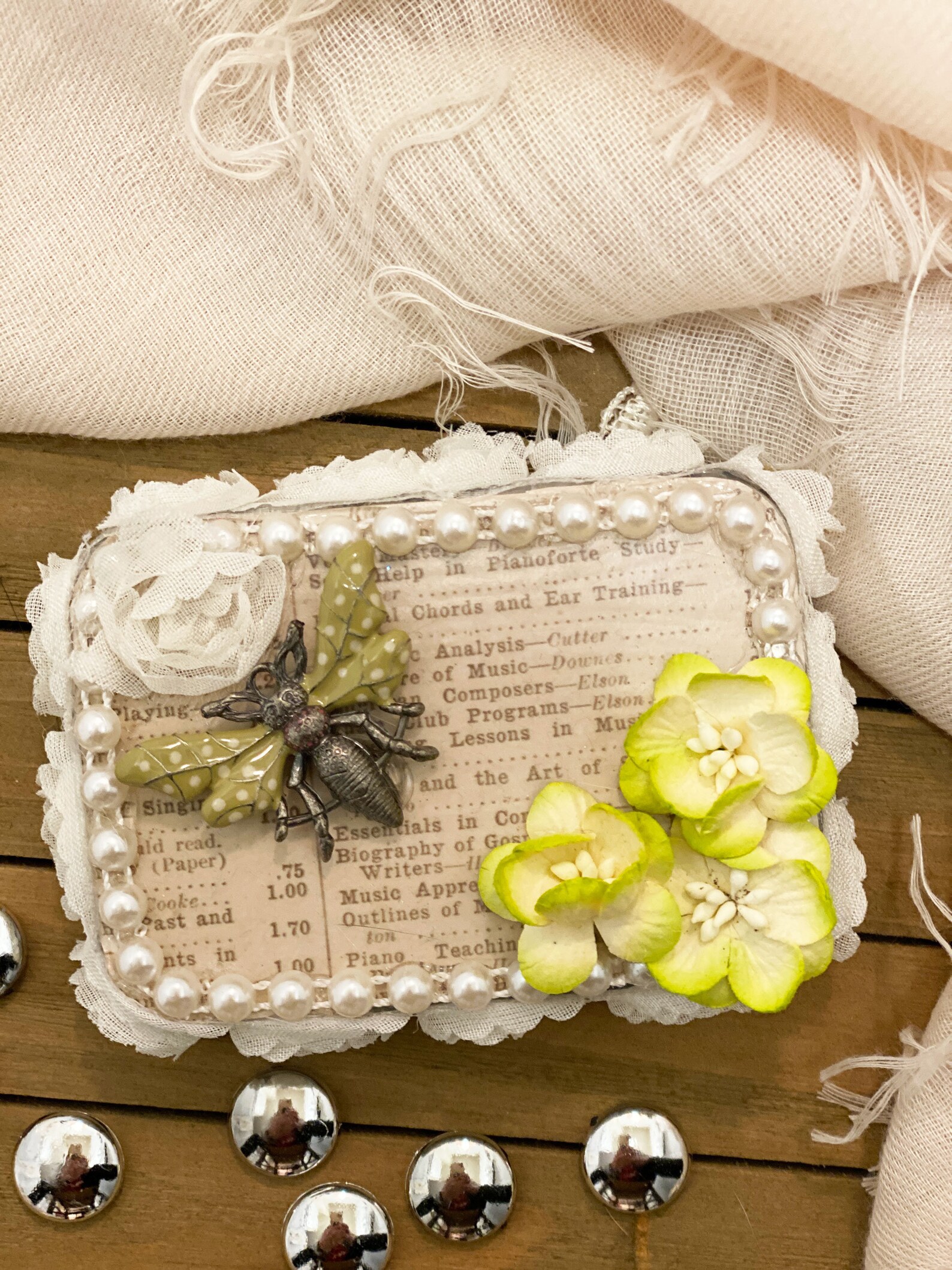 Gift For Her Tin Anniversary Gift Tin Decoupage Box Etsy