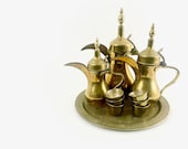 Vintage Traditional Arabic Coffee Dallah Set