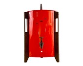 Mid Century Red Regal Electric Poly Perk Urn 30 Cup Coffee Percolator