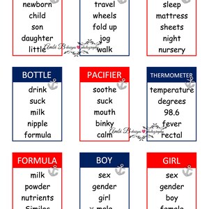 Printable Summer Taboo Game Cards - Instant Download Game for ...