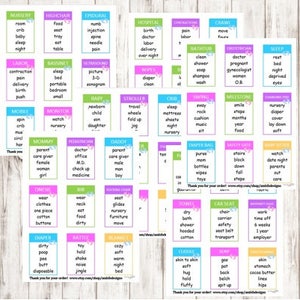 Jeu de cartes tabou imprimables pour baby shower - jeu à téléchargement immédiat pour révéler le sexe, saupoudrer de bébé - PDF