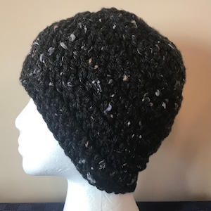 Black Hat Black Beanie Black Beanie Hat Black Winter Hat Warm Winter Hat