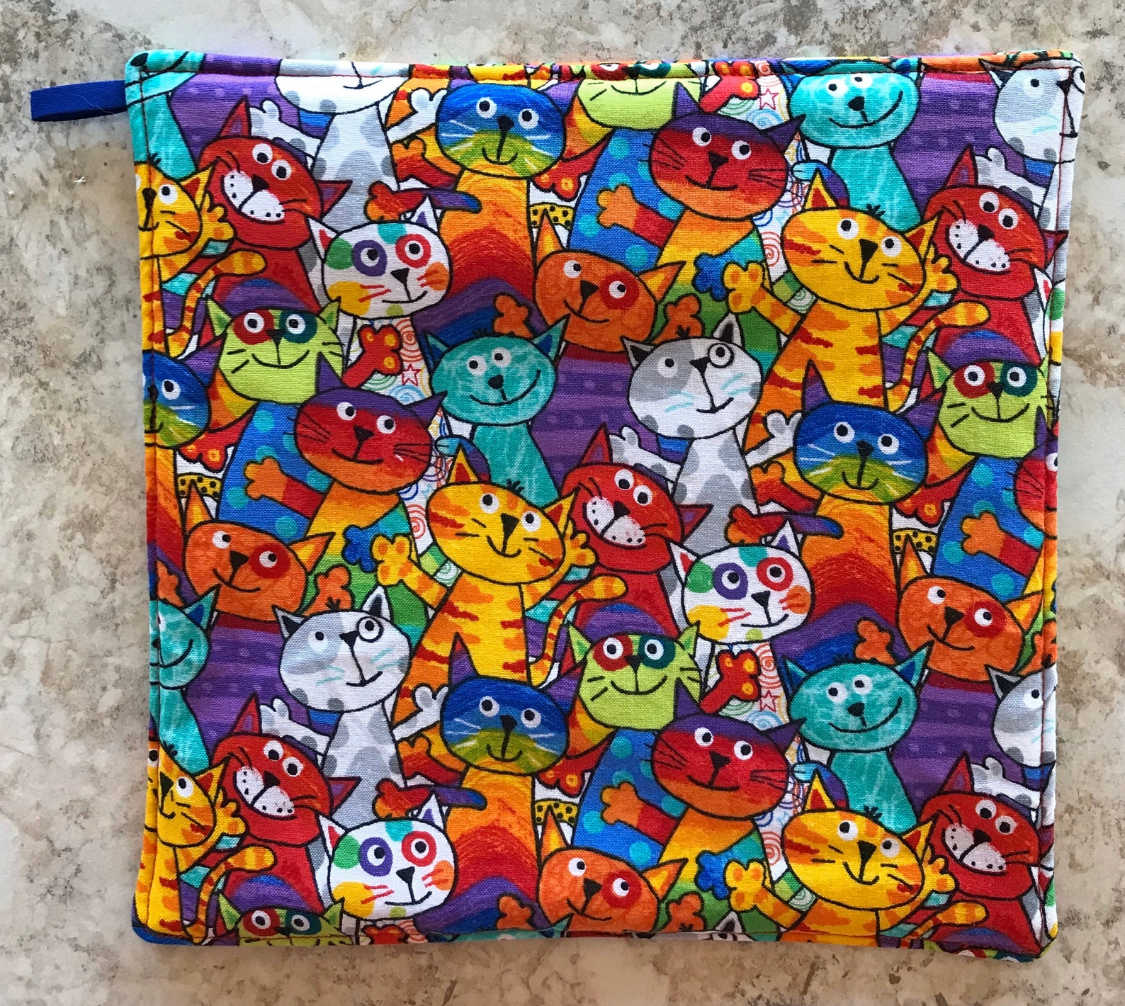 Potholders Set of 2 Potholders Fabric Potholders Cat Lover Etsy Canada