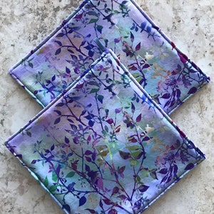 Potholders Set of 2 Potholders Fabric Potholders Flower Gift Flower Present