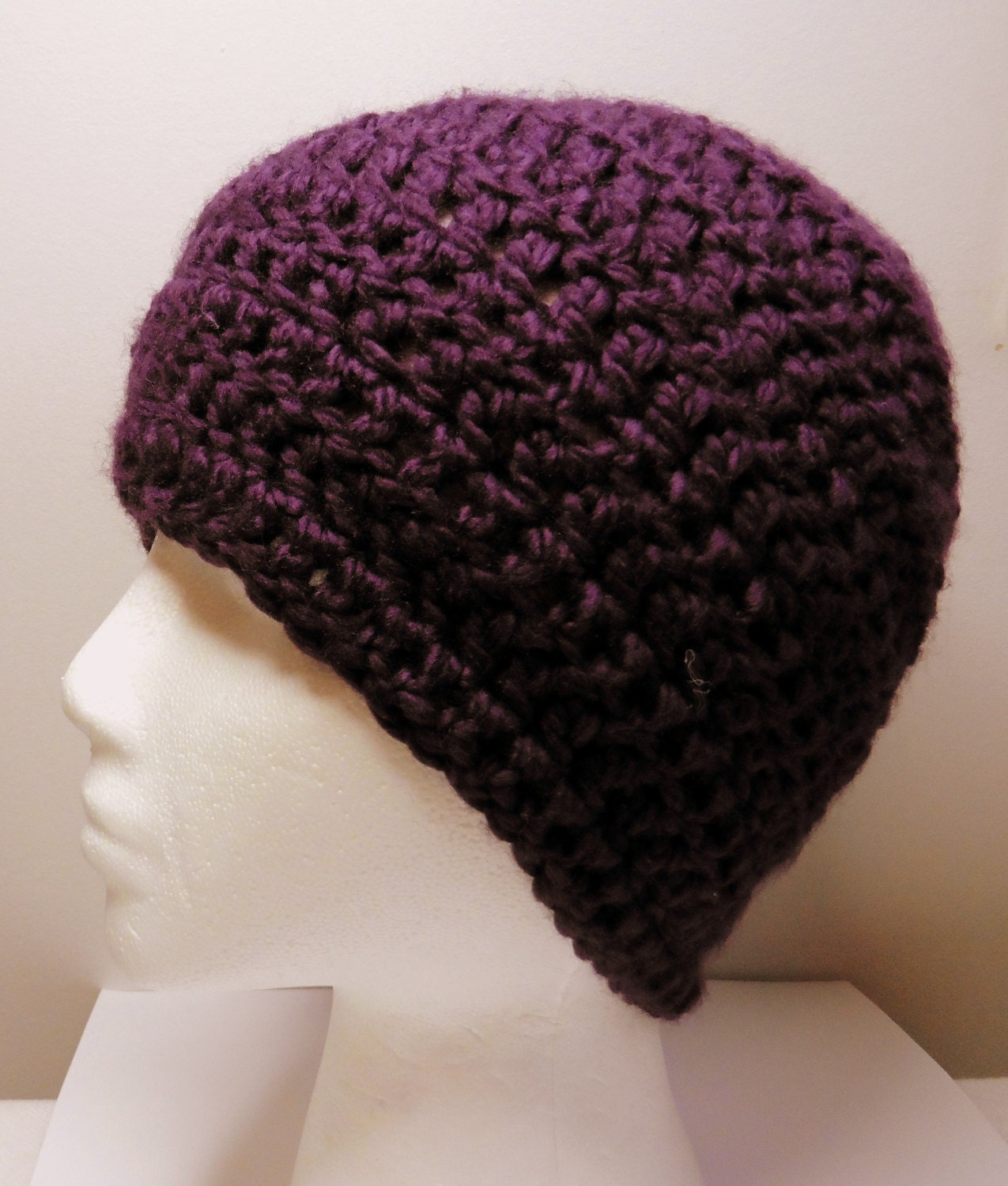 Purple Beanie Purple Beanie Hat Purple Crocheted Beanie Hat Etsy Canada