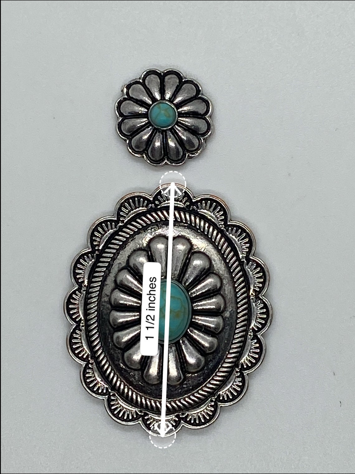 SOUTHWESTERNSTYLE CONCHO Earring Set Flexible Mold Etsy