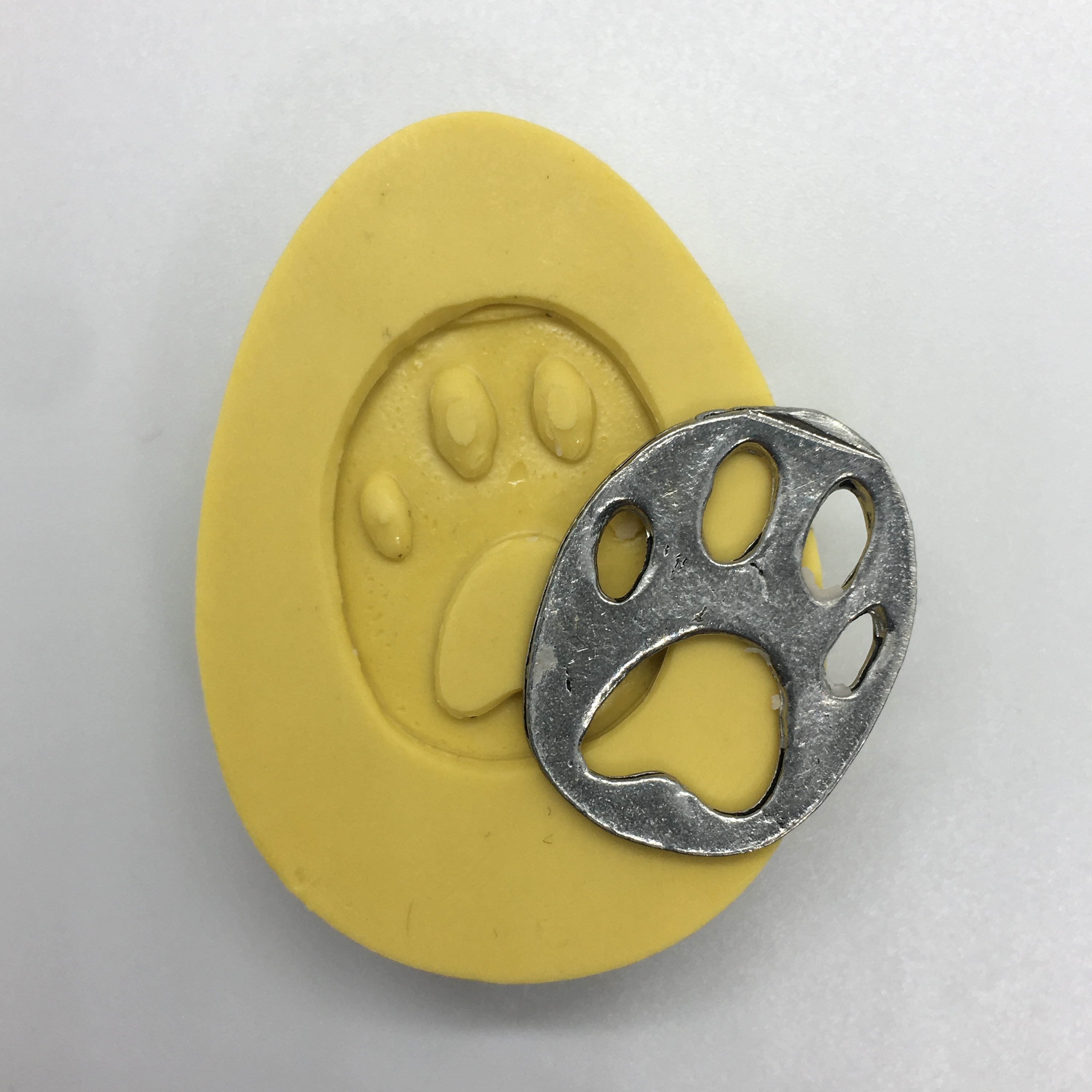 DOG PAW PRINT small Flexible Mold Etsy
