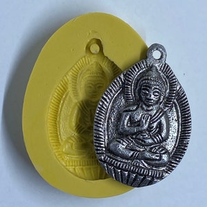 BUDDHA OVAL PENDANT Flexible Mold