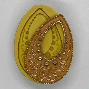 BEADED and ETCHED TEARDROP Flexible Mold