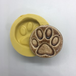 DOG PAW PRINT (Medium) Flexible Mold