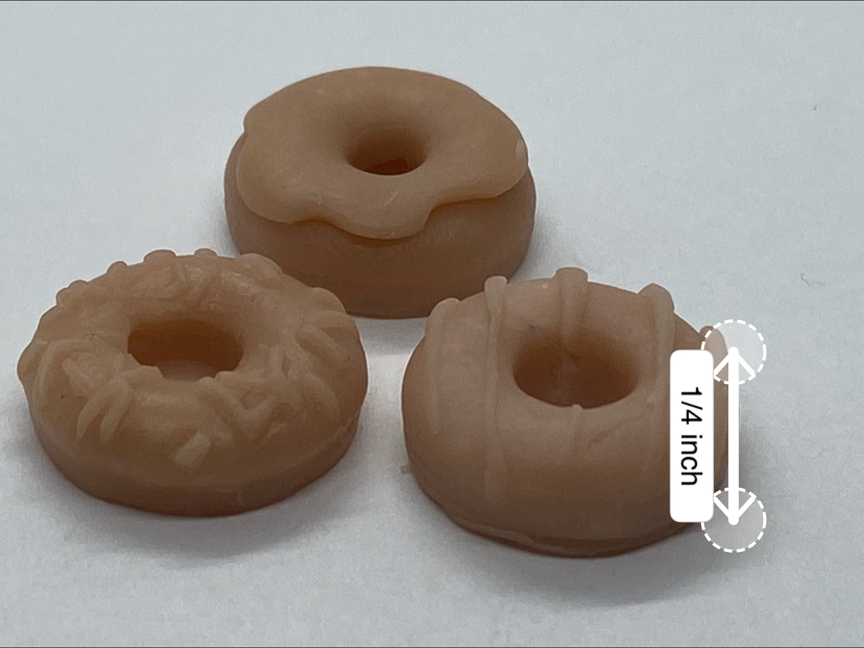 DONUTS Miniature Flexible Mold Set of Three Donuts Etsy