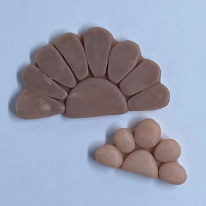 SOUTHWESTERN-STYLE HALF Flower Pendant Flexible Mold - Choose from two sizes!