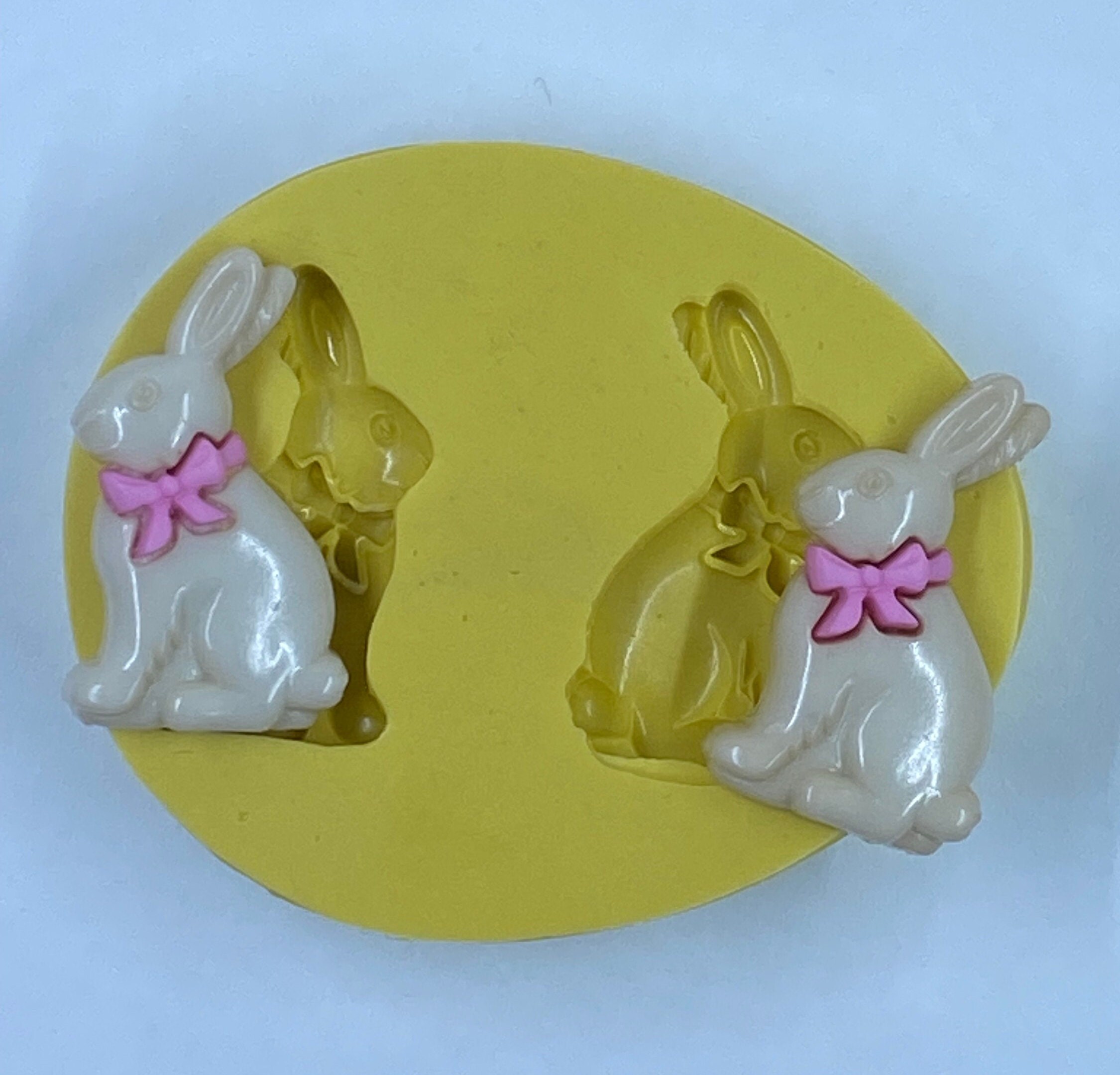 Rabbit Chocolate Candy Molds / Bite Size Bunny Mold / Small Chocolate Molds  for Easter / Candy Molds / Cute Bunny Mold 