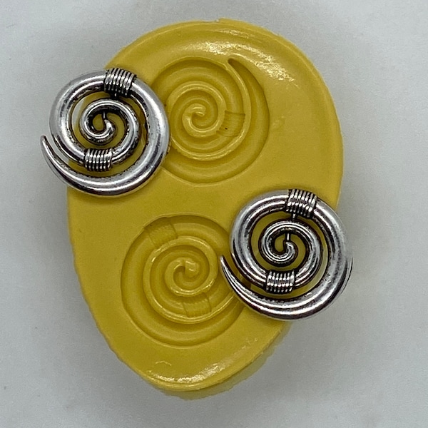 MAORI KORU STYLE Earring/Charm Flexible Mold