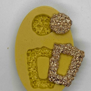 DRUZY-STYLE Trapezoid Shaped Flexible Mold - Mold makes two pieces!!