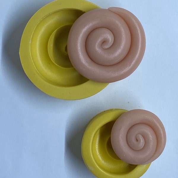 MAORI KORU STYLE Spiral Flexible Mold - Great for earrings or pendants! Choose from two sizes!