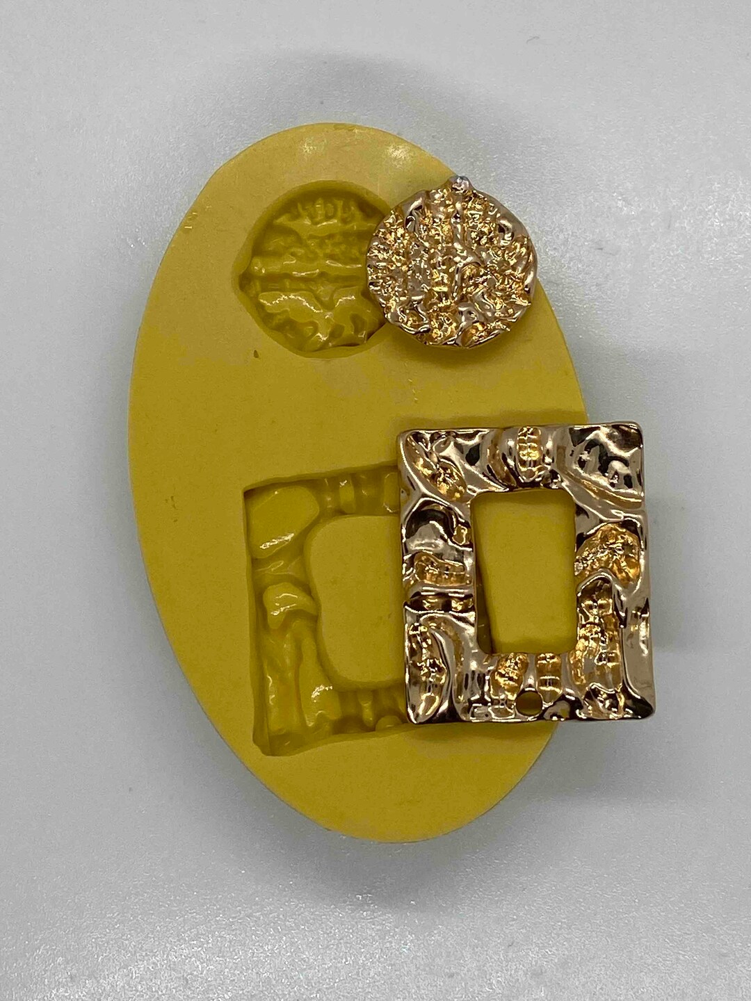 FOLDED METAL EFFECT Rectangle Shaped Flexible Mold - Mold Makes Two ...