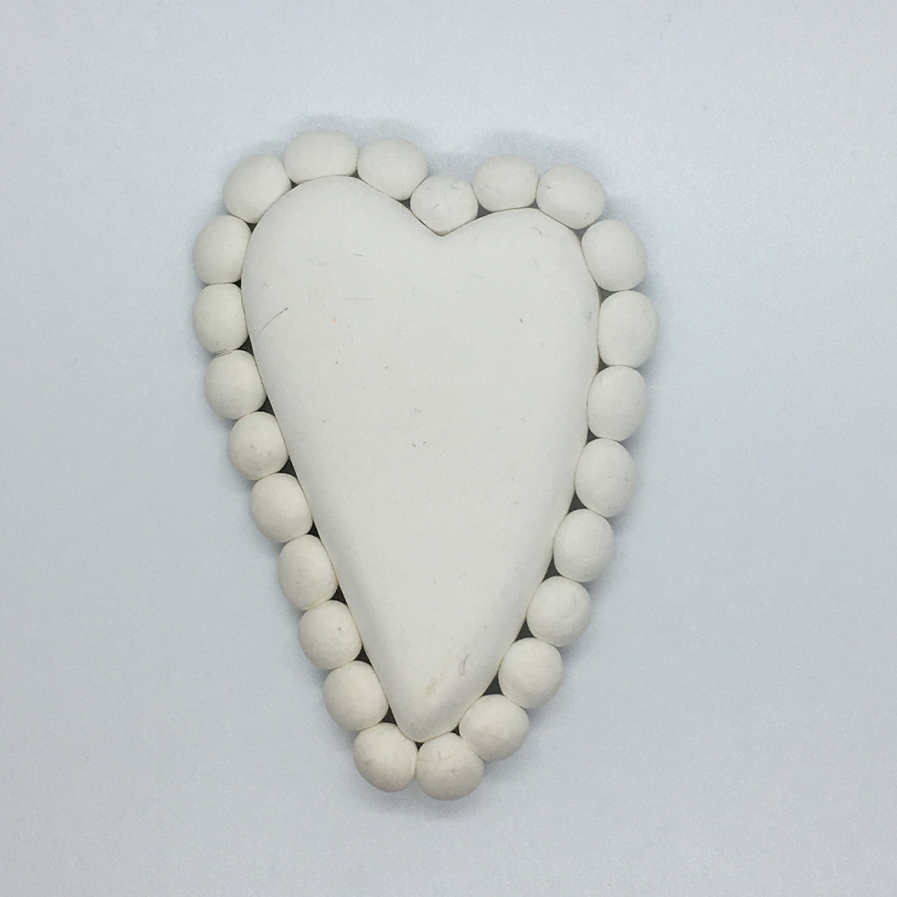 BEADED HEART PENDANT Flexible Mold Etsy