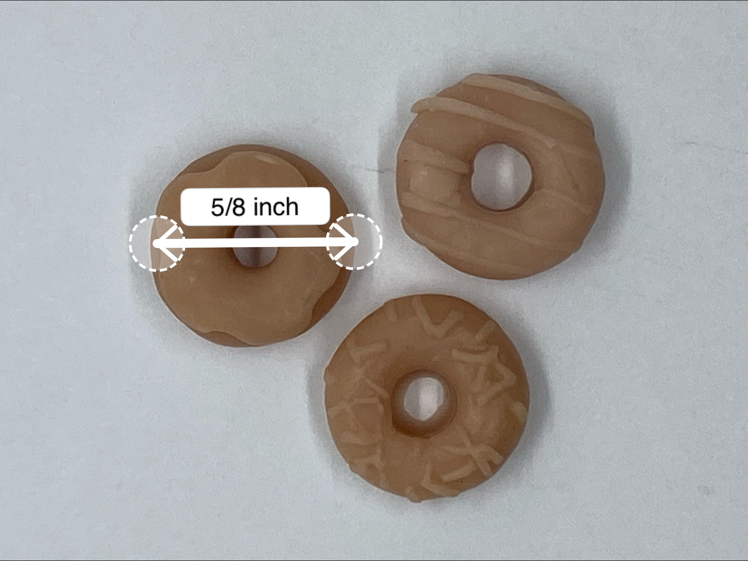DONUTS Miniature Flexible Mold Set of Three Donuts Etsy