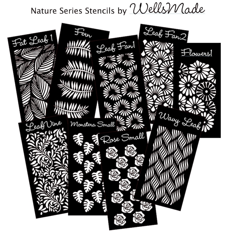 Nature Stencils - Etsy