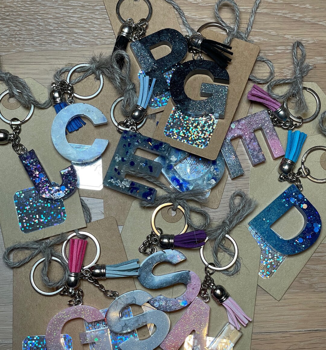 Made to Order: Letter Key Ring - Etsy