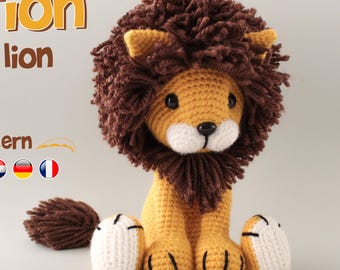 Crochet lion pattern Amigurumi lion pattern pdf tutorial - TYRION the lion