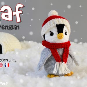 WZÓR NA SZYDEŁKO NA PINGWINA Wzór na pingwina Amigurumi w formacie PDF - Pingwin Olaf