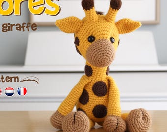 Crochet Giraffe Pattern Amigurumi Giraffe pattern pdf tutorial - DOLORES the giraffe