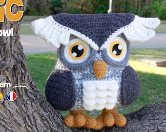 Crochet Owl PATTERN Amigurumi Owl pattern pdf tutorial - Eric the Owl