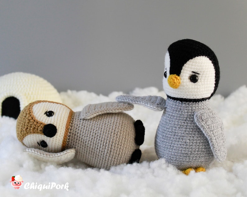 Crochet Penguin PATTERN Amigurumi Penguin pattern pdf tutorial Olaf the penguin image 7