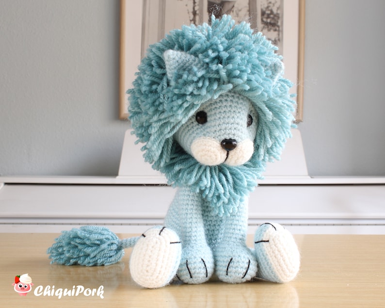 Crochet lion pattern Amigurumi lion pattern pdf tutorial TYRION the lion image 6