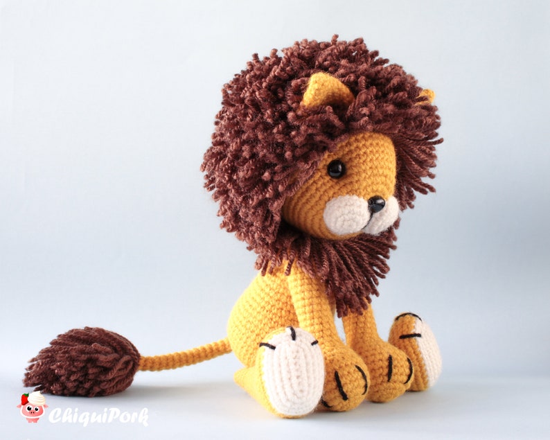 Crochet lion pattern Amigurumi lion pattern pdf tutorial TYRION the lion image 3