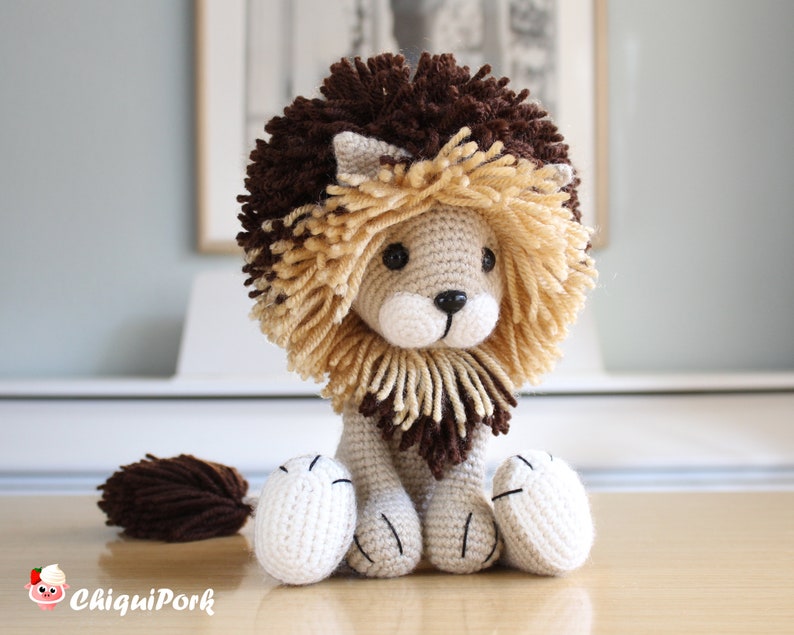 Crochet lion pattern Amigurumi lion pattern pdf tutorial TYRION the lion image 7