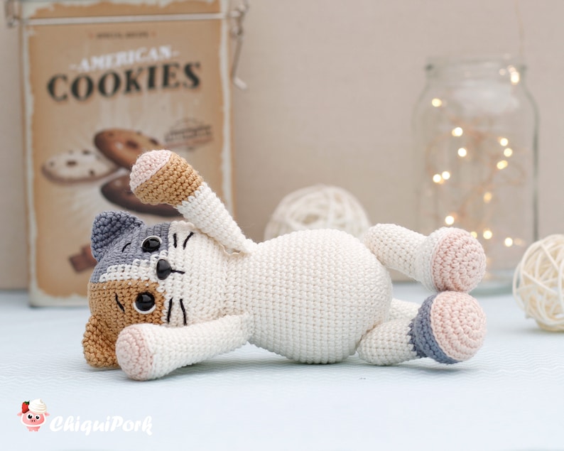 Crochet Cat PATTERN Amigurumi Cat Pattern Pdf Tutorial Beans Etsy